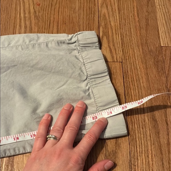 Signal Gray Elastic Waistband Capri Pants Relaxed Fit - Picture 13 of 14